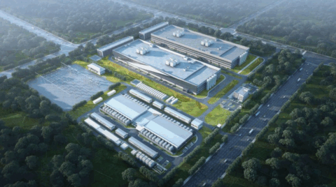 Rendering depicts the four-building data center facility next to 103rd and Edgerton Rd. Photo credit: Beale Infrastructure. 